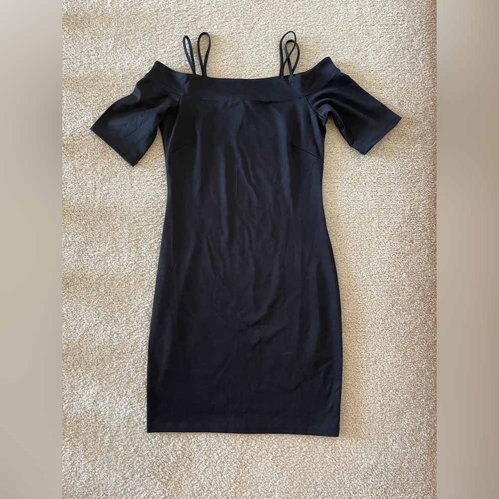 NWT H&M off the shoulder little black dress